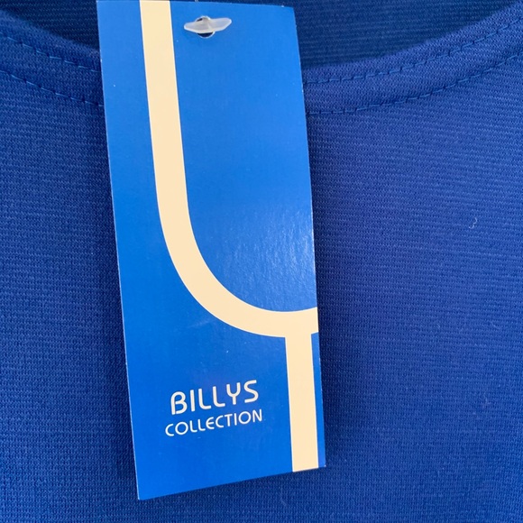 ROYAL BLUE PEPLUM TOP NEW XL FLATTERING - Picture 5 of 7